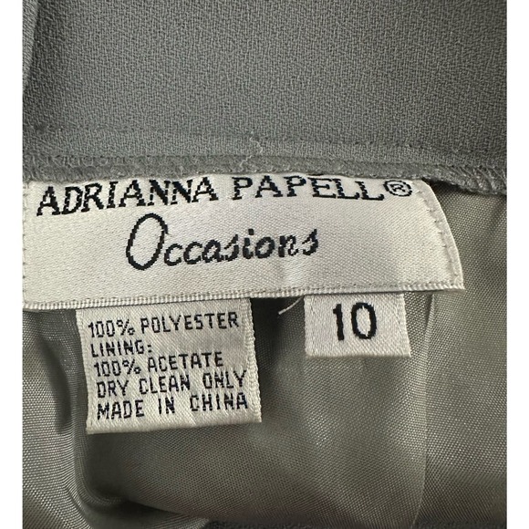 Adrianna Papell Occasions Gray Maxi Long Gray Skirt - Sz 10 - Picture 4 of 4
